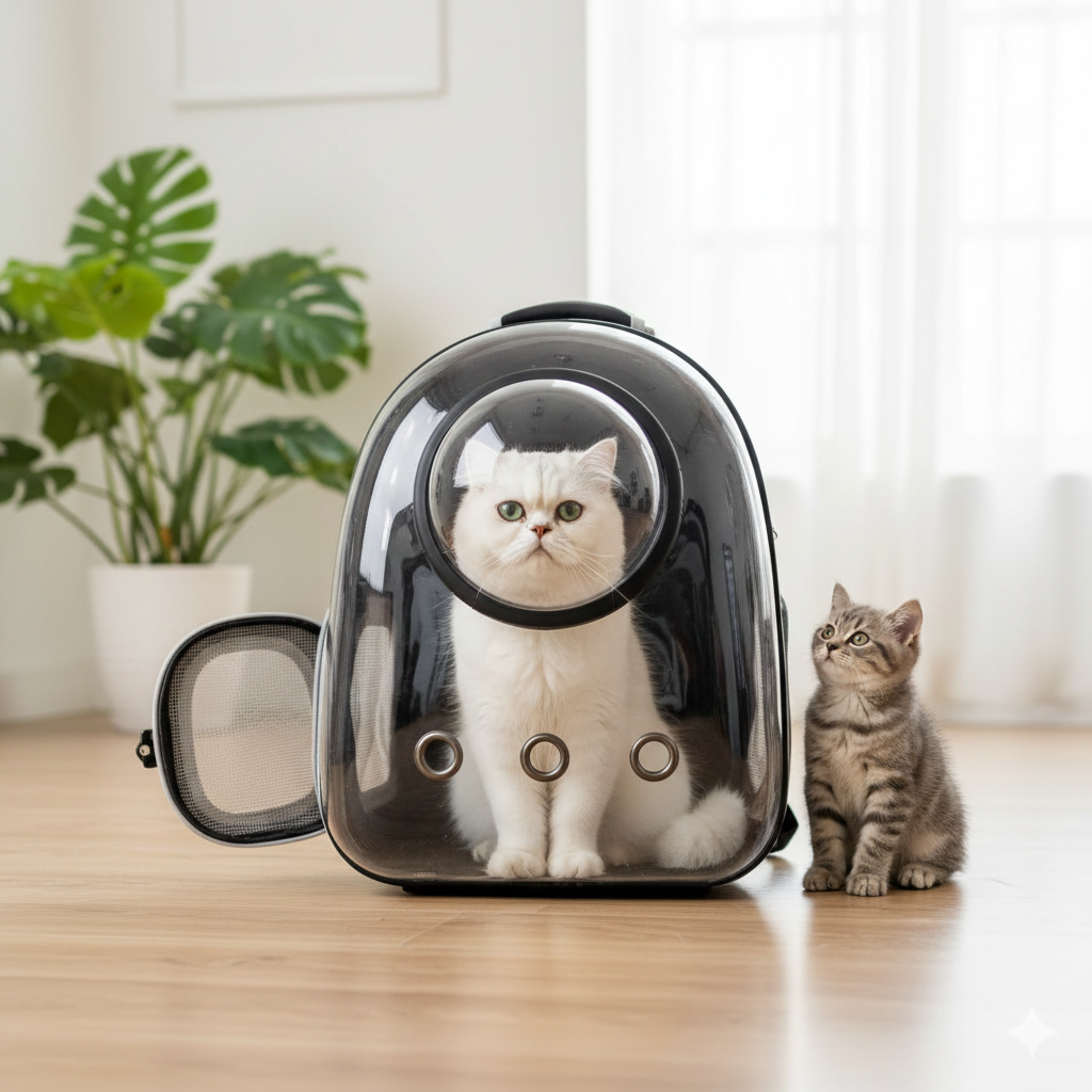 Maleta Con Capsula Para Mascotas